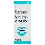 シプロックス　Ciplox、シプロフロキサシン点耳/点眼薬0.3％ 5ml 箱